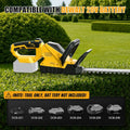 Taille-haie sans Fil Compatible avec Dewalt 20V Batterie (sans Batterie), 3000RPM Cisaille à Haies électrique sans balais avec Lame de 52cm et tête pivotante à 180° : Jardin