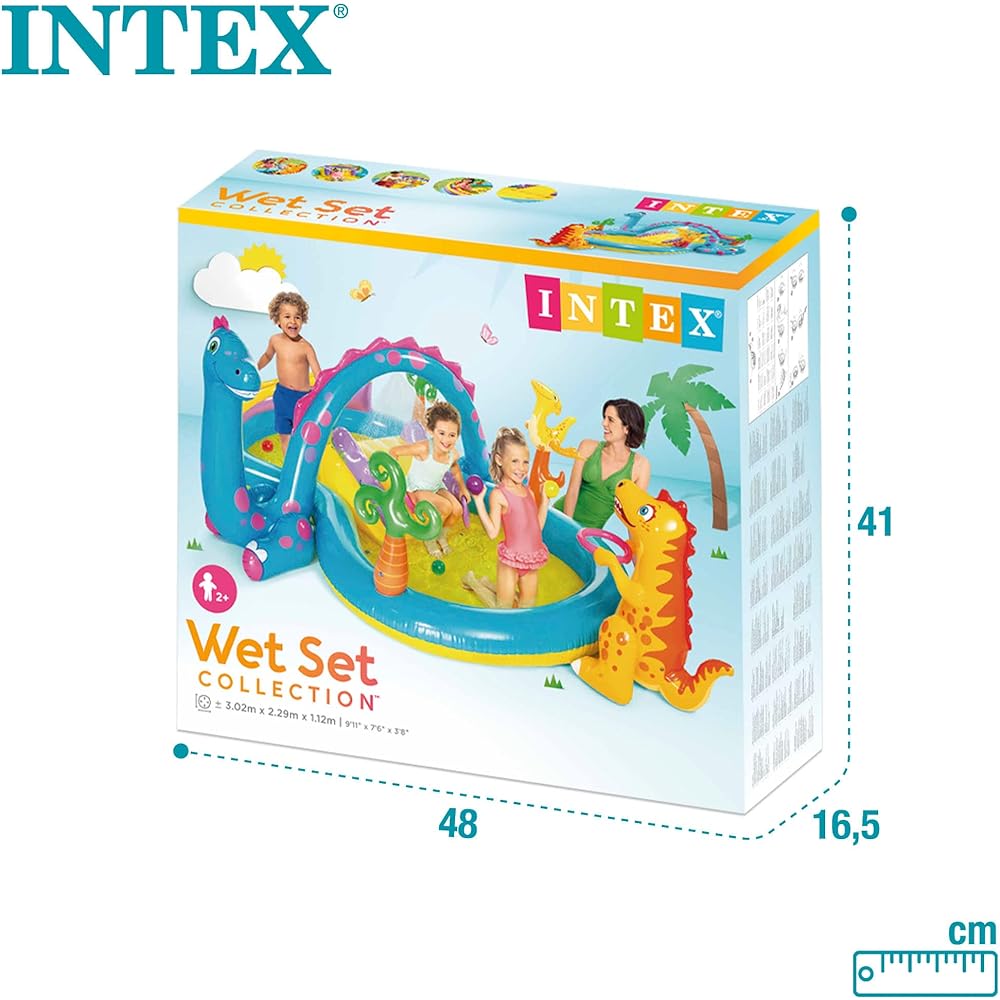 Intex Aire de jeux gonflable Dinoland 57135NP