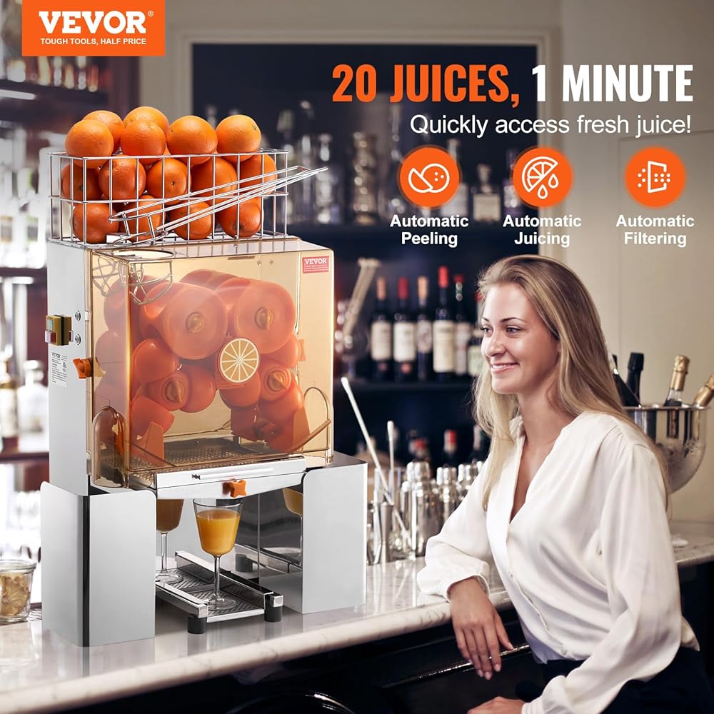 VEVOR Presse-Agrumes Électrique Commercial 120W