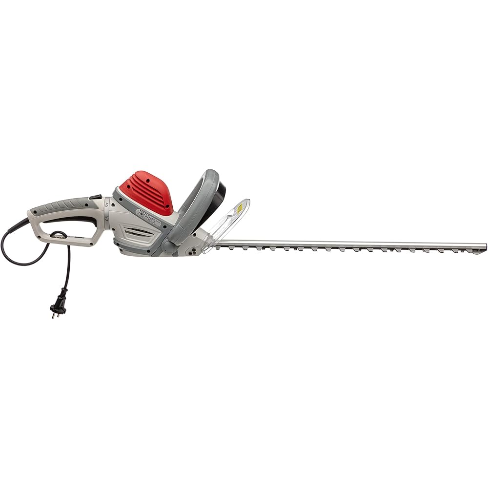 IKRA taille-haie électrique IHS 650 longueur de coupe 55cm, ecartement 22mm, 650W, poignée tournante à 180° : Jardin