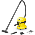 Kärcher WD 2-18, Aspirateur Eau & poussière sur Batterie, Alu, Jaune : Cuisine et Maison