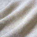 LORENZO CANA Couverture en Laine de 100% Cachemire – Couvre-lit, jeté de canapé ou Plaid - exquise et Douillette en Blanc Ivoire Champagne : Cuisine et Maison