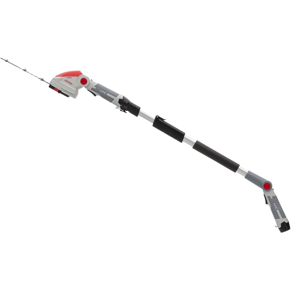 IKRA cisaille à Gazon & Taille-buissons télescopique sans Fil IGBS 1210 F avec Batterie & Chargeur, Lames « Made in Germany » : Jardin