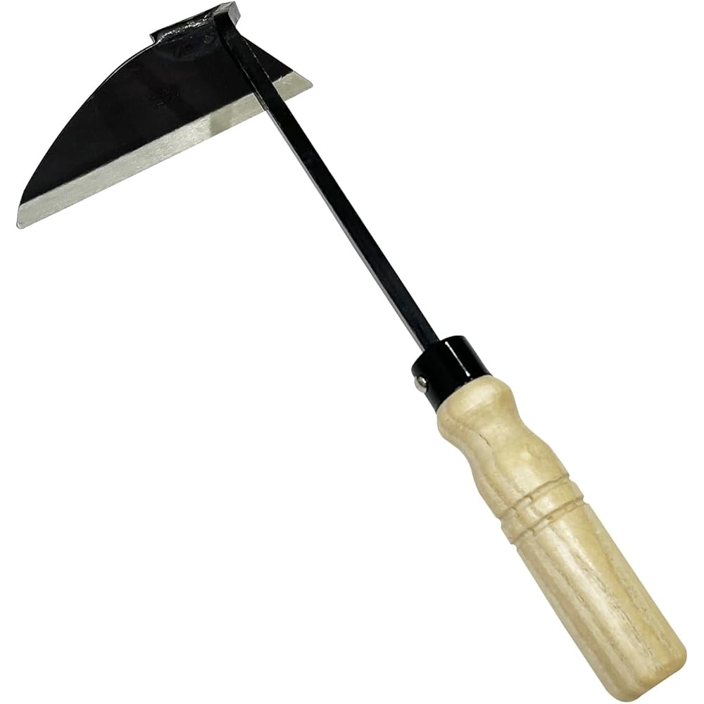 JIANZHENKEJI Faucille de désherbage – Hand Ho, Houe Triangulaire, désherbeurs et désherbeurs Manuel pour Le Jardin, la pelouse, la Ferme, la greffe de Jardinage Nejiri Gama Hoe : Jardin