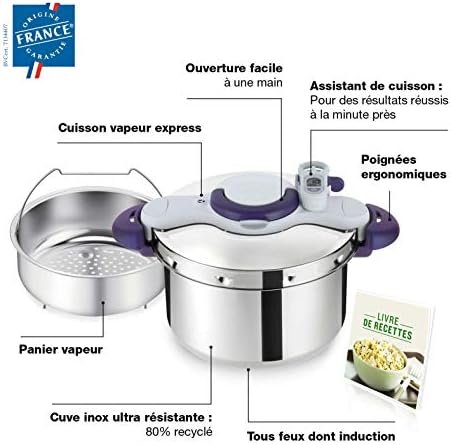 SEB Clipsominut’ Perfect Autocuiseur 6L avec minuteur