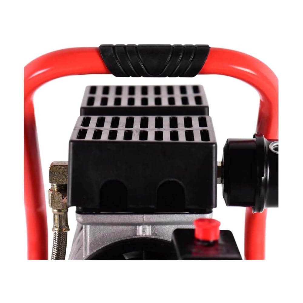 CEVIK PRO - CA-PRO12SILENT - Compresseur d’Air Silencieux - 62 dB - 12L - 1HP - Max 8 Bar - 115 l/min - Sans Huile - Deux Sorties d’Air - Compact Portable - Compresseur Peinture Outils Pneumatiques : Bricolage