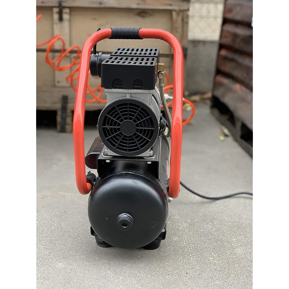 CEVIK PRO - CA-PRO12SILENT - Compresseur d’Air Silencieux - 62 dB - 12L - 1HP - Max 8 Bar - 115 l/min - Sans Huile - Deux Sorties d’Air - Compact Portable - Compresseur Peinture Outils Pneumatiques : Bricolage