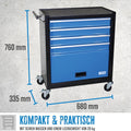 Güde Chariot d'atelier, Métal, Bleu, kompakt : Bricolage
