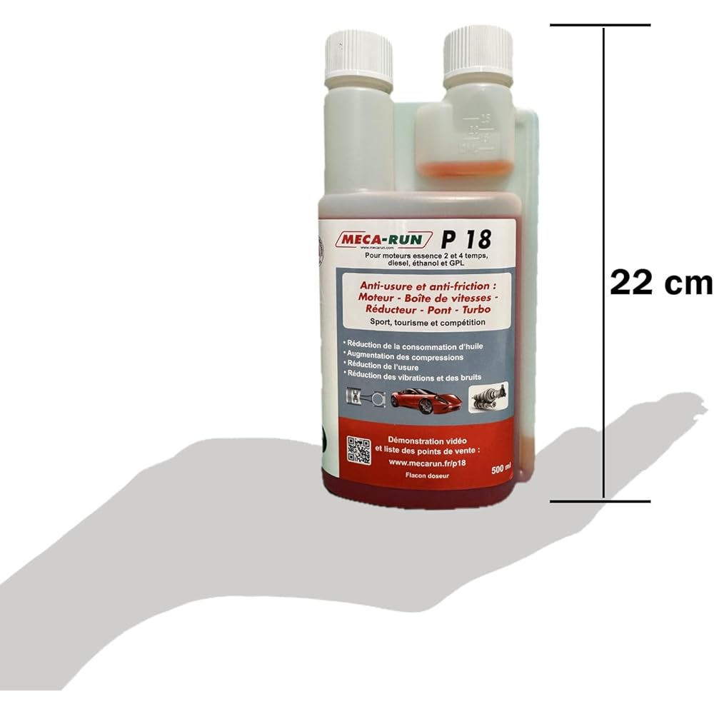 : MECA-RUN P18500 Additif pour Huile Moteur-P18 500 ML Flacon DB