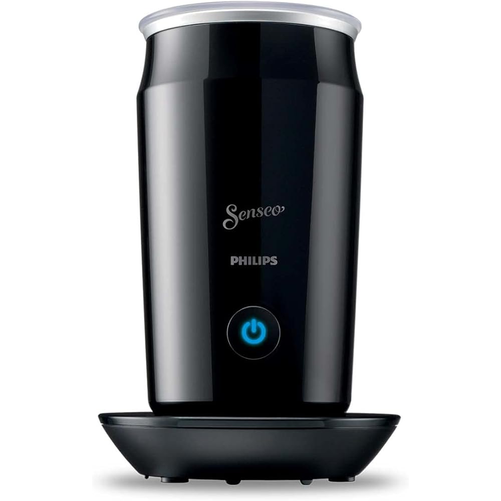 Philips SENSEO Ⓡ Milk Twister - Mousseur à Lait Chaud et Froid, pour 2 Cappucinos, Revêtement Antiadhésif, Noir (CA6500/60) : Cuisine et Maison