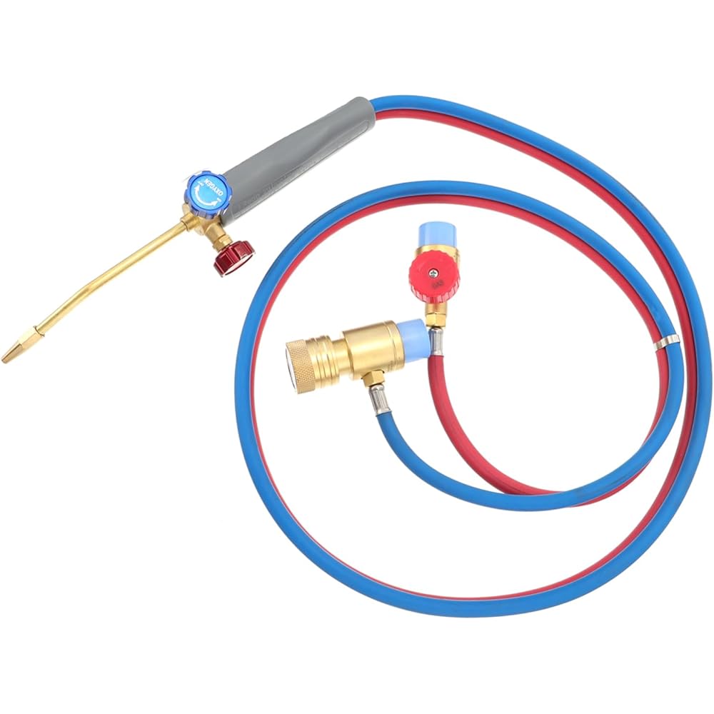 OSALADI Torche à Véhicule Micro Torche Pompe Air Tuyau Torche Gonfleur De Pneu Trousse Brûleur Déclenchement Ventilateur Portable Turbo Mini Tout Bronze : Bricolage