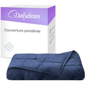 Dailydream Couverture thérapeutique lestée en polaire moelleuse - 6 kg - Pour adulte - 135 x 200 cm - Bleu : Cuisine et Maison