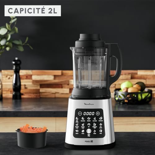Moulinex Blender chauffant haute performance 1400W, 10 programmes