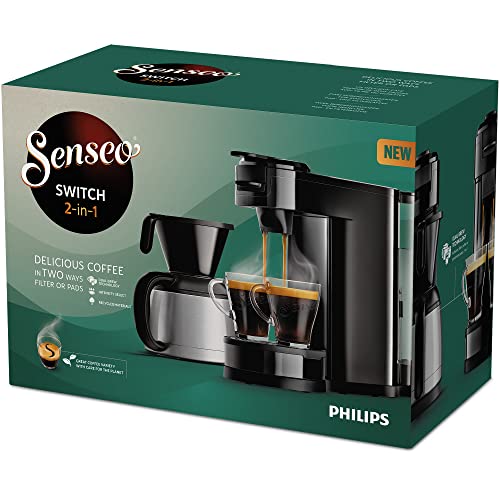 Philips Senseo Switch 2-en-1 Dosettes et filtre