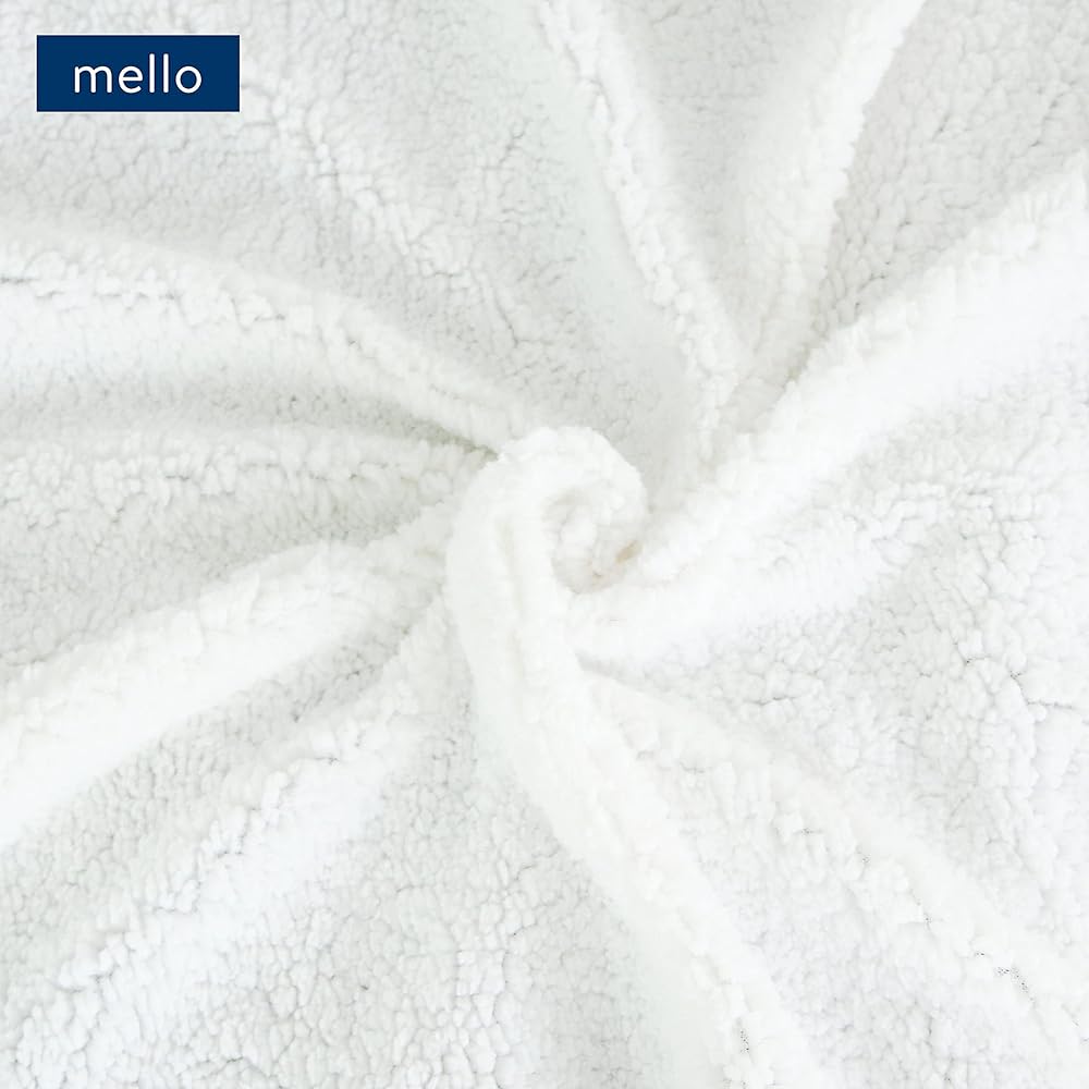 mello Plaid canape Grande Taille, Plaid Fourrure 220x240 Reversible Peau de Mouton, Couverture pour lit, Plaid Polaire Tout Doux, Couverture Polaire, Dessus de lit Lavable, Gris : Cuisine et Maison