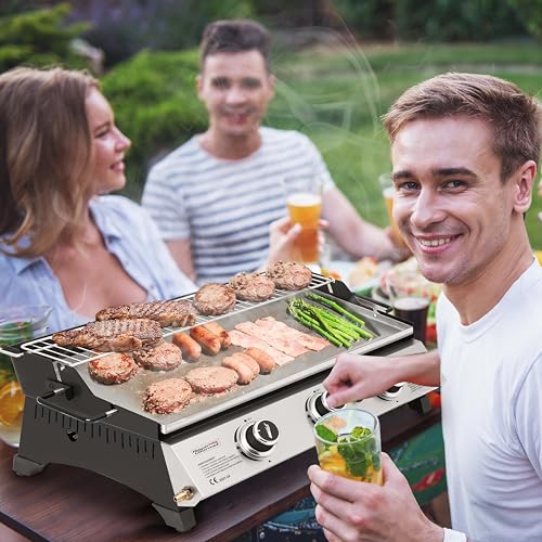 Royal Gourmet Plancha gaz inox 3 brûleurs