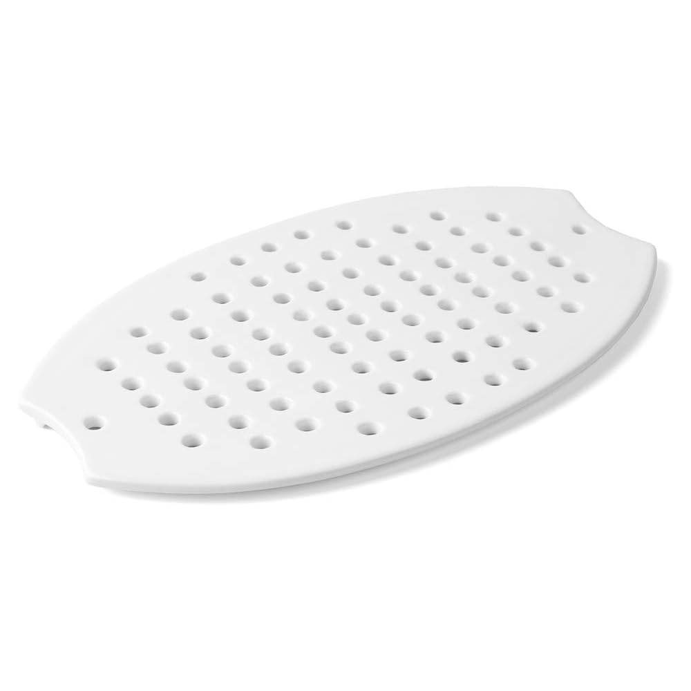 Holst Porcelaine ita 39 FA2 Asperges et de Égouttoir Plaque 38 cm 2 pièces Blanc 38,5 x 25.7 x 4,8 cm : Cuisine et Maison