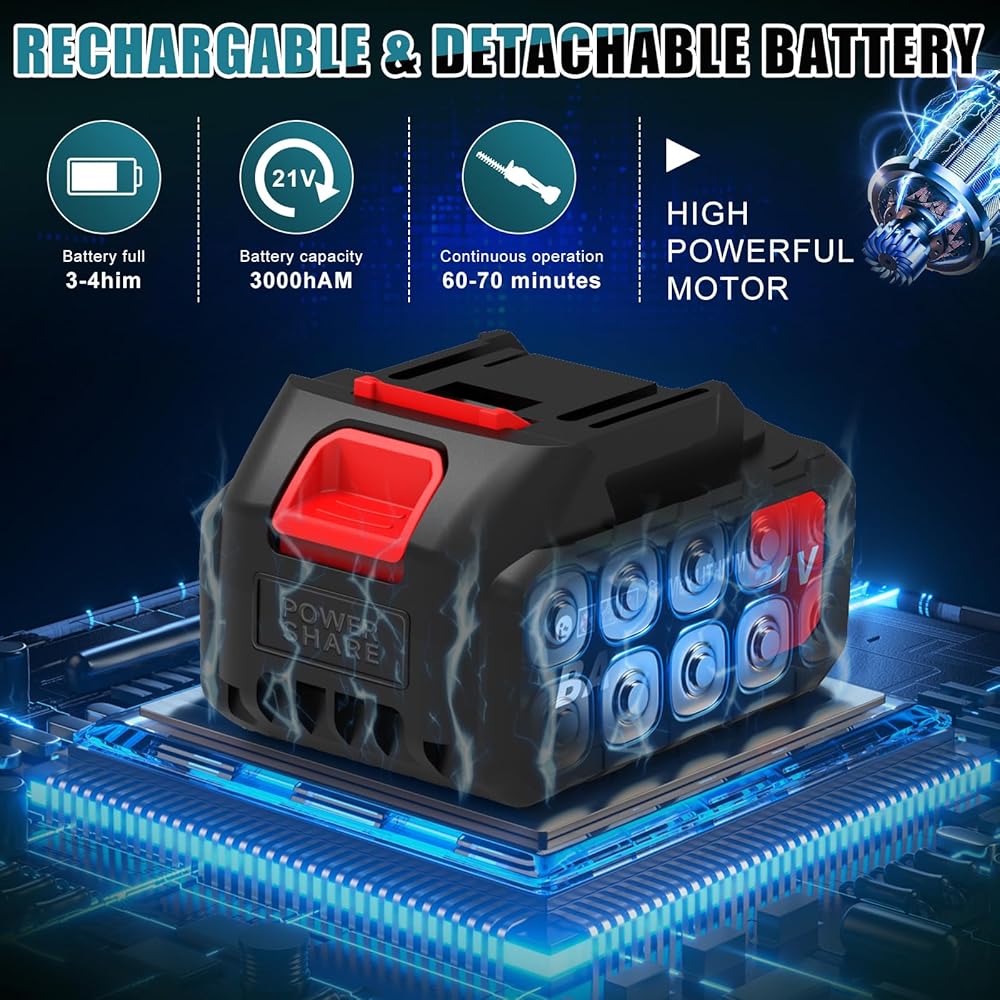 Hedge 21V Brushless Taille Haie Batterie Cisailles à arbustes électriques avec Batterie 4000 mAh Sculpte Haie et Taille Herbes sans Fil Taille Haie Electrique Cisaille à Gazon : Jardin