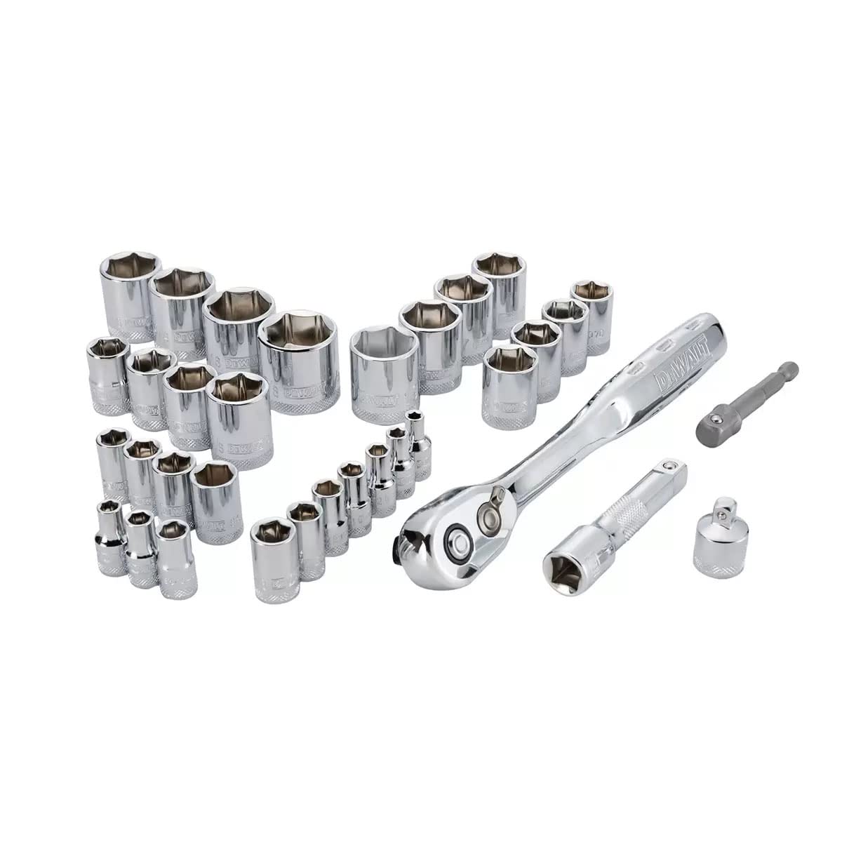 DEWALT® DWMT45034 Lot de 34 douilles d'entraînement 1/4" et 3/8" : Bricolage