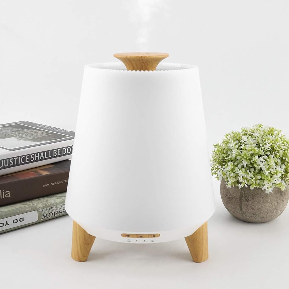 Diffuseur d'huile essentielle WiFi, Diffuseur intelligent d'aromatherapy 300ml, Humidificateur et diffuseur à ultrasons avec 7 lampes DEL pour une atmosphère relaxante dans la chambre et le bureau(EU) : Hygiène et Santé