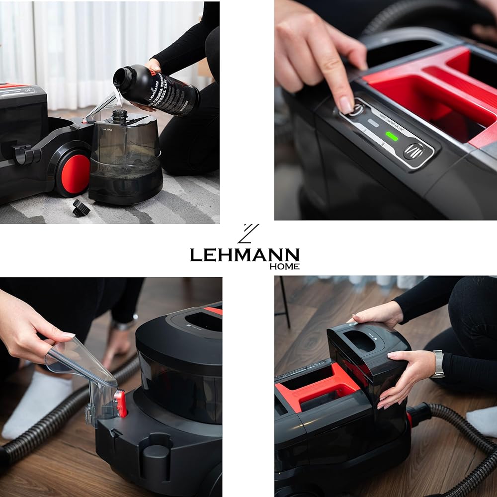 Lehmann LHOVW-8015 Prowash Aspirateur injecteur-extracteur 2000 W pour canapés tapis tissus d'ameublement et voiture