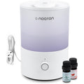 Noaton Essential Humidificateur Ultrasons et Diffuseur 3,3L, 2 huiles essentielles incluses, pour bébé et plantes, remplissage par le haut, 33 heures, lumières LED, contrôle de la brume, veilleuse : Cuisine et Maison