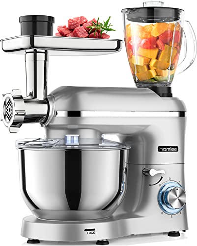 Homlee Robot multifonction 1800W avec hachoir et mixeur