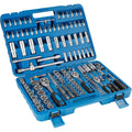 TecTake Coffret de clés à cliquets de 171 pièces set compact clés à douilles 1/2, 3/8 et 1/4 pouce : Bricolage