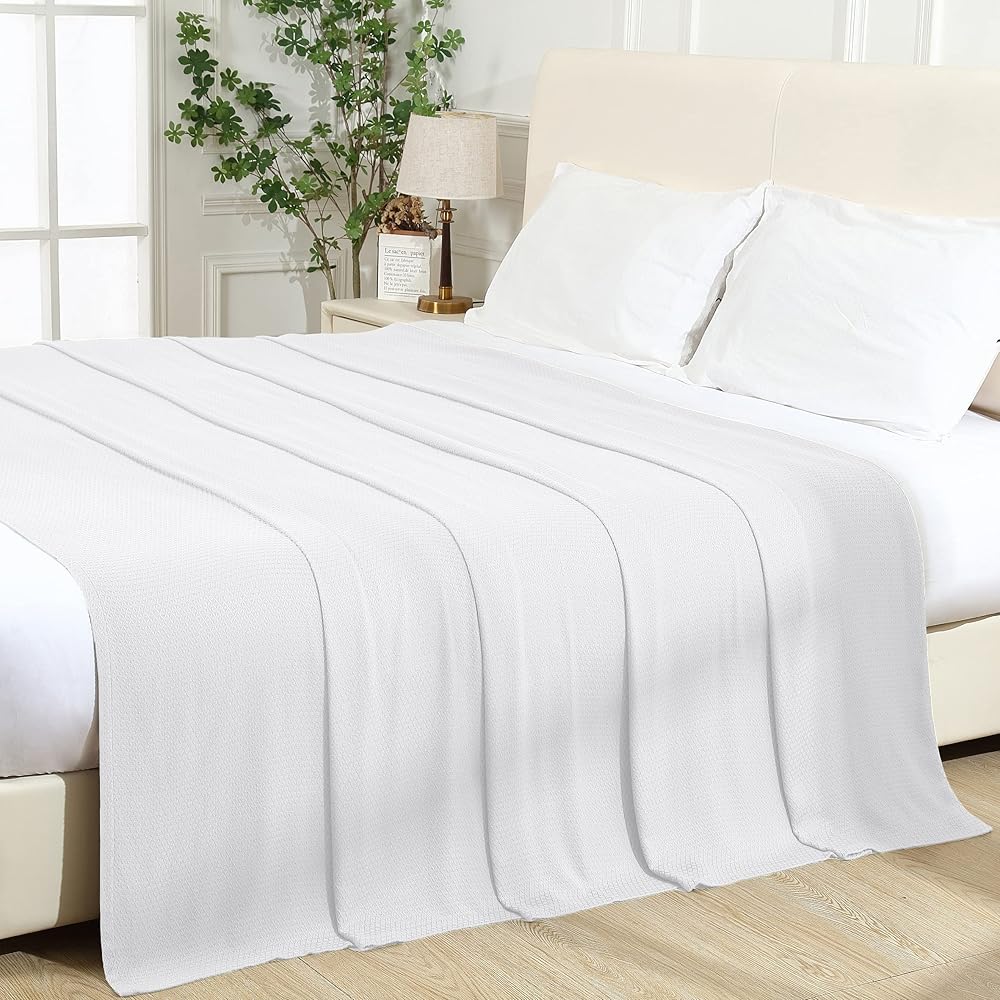 VHOME Couverture rafraîchissante pour dormir à chaud, 100 % bambou, couverture d'été pour adultes et enfants, légère et respirante, pour lit, canapé et partout : Cuisine et Maison