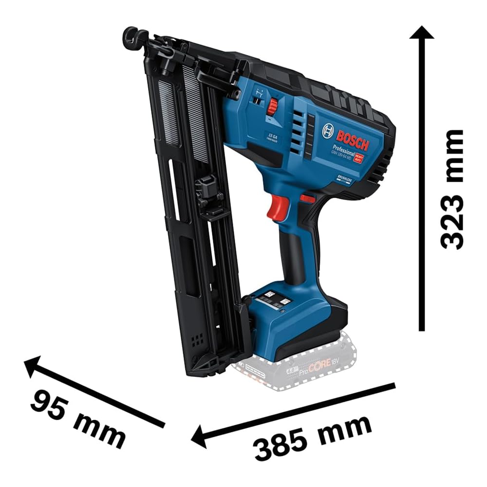 Bosch Professional Cloueur à bois sans-fil GNH 18V-64 MD