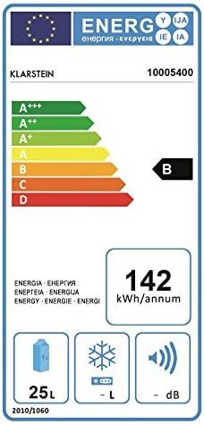 Klarstein Mini frigo de chambre 30L silencieux, réglable 5-15°C