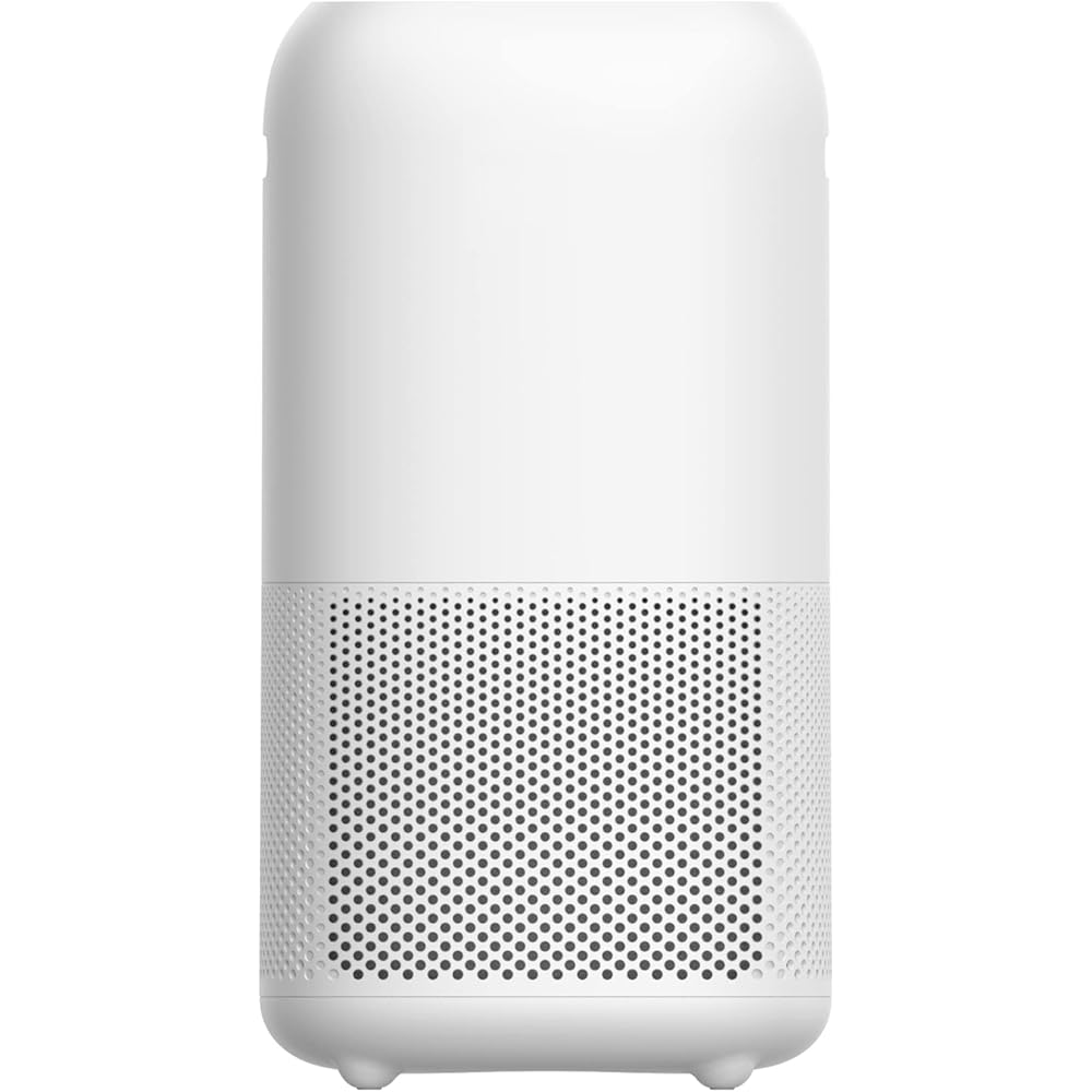 Amazon Basics - Purificateur d'air, Couvre 48 m², Filtre True HEPA, Élimine 99,97 % des allergènes (poussière, fumée, pollen), Capteur intelligent de la qualité de l'air, Prise européenne, Blanc : Cuisine et Maison