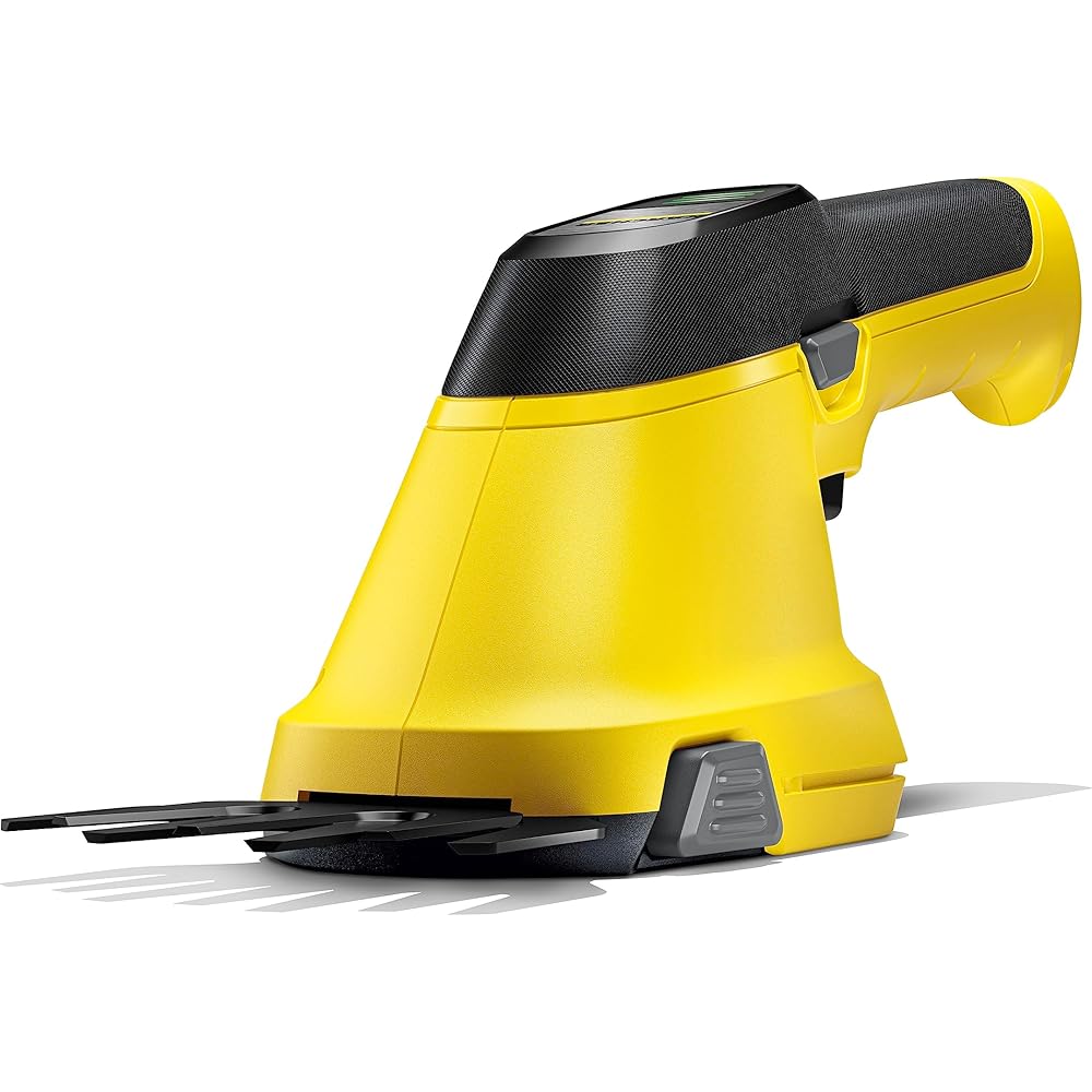 Kärcher Cisaille pour herbe et arbustes à batterie GSH 2 Plus, fonction 2 en 1 lame pour herbe 8 cm et lame pour arbustes 11 cm, puissance maximale 450-650 m, utilisable avec batterie exclue : Jardin