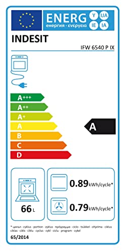 Indesit IFW6540PIX Four encastrable pyrolyse 66L