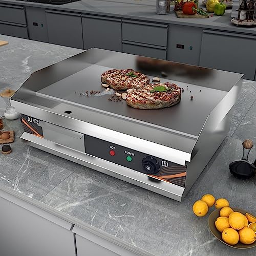 DULNICE Plancha électrique professionnelle inox 3000W