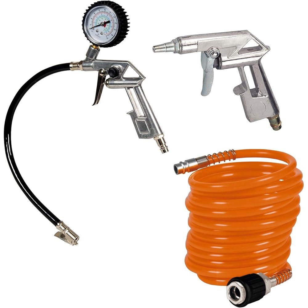 MICHELIN MBL6 Compresseur d'air portable cuve 6 L 1,5 CV avec kit d'accessoires et tuyau 5 m