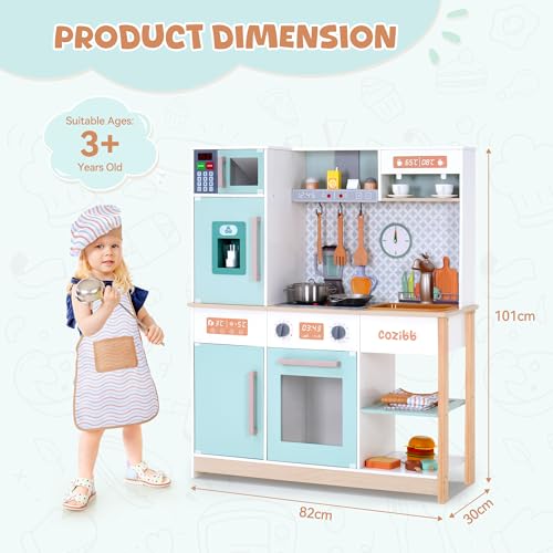 Cuisine enfant en bois CoziBB avec accessoires et sons