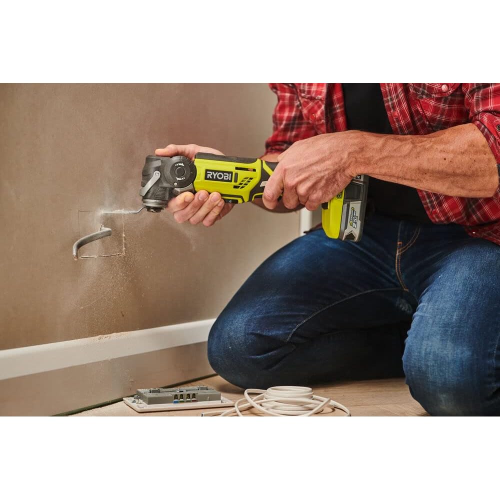 RYOBI - Cisaille à Gazon/Sculpteur de Végétaux 18V One+ - Idéal Entretien et des Petits Arbustes - Vendu sans Batterie ni Chargeur - RY18GSA-0 & 5133002237 Batterie d'outillage 18 V 2,5 Ah : Jardin