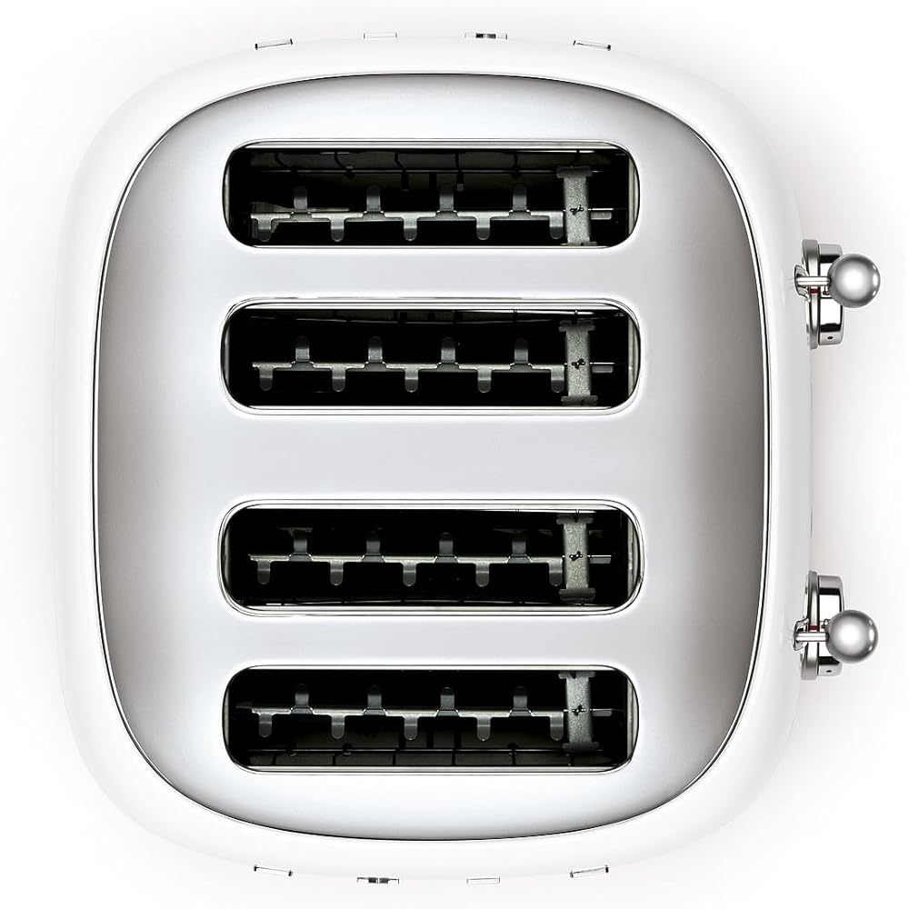 Smeg Grille-pain 4 Tranches TSF03WHEU Blanc