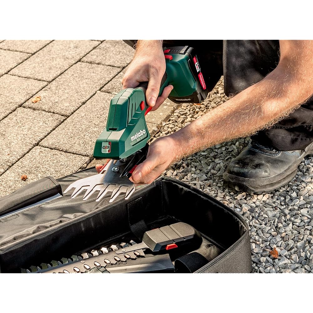 metabo Taille-Herbe, Sculpte-Haies sans Fil 601609850 sans Batterie 1 pc(s), Noir, Medium : Jardin