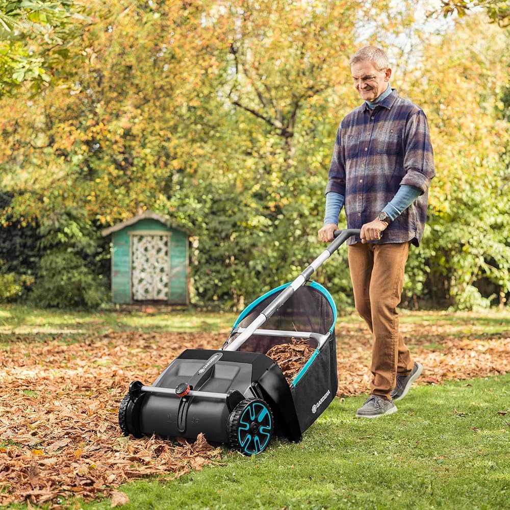 GARDENA Aspirateur de Feuilles et de pelouse Balayeuse mécanique pour Le Jardin & Ramasse-Fruits Combisystem de Gardena:Le ramasseur de Fruits pour ramasser sans se baisser : Jardin
