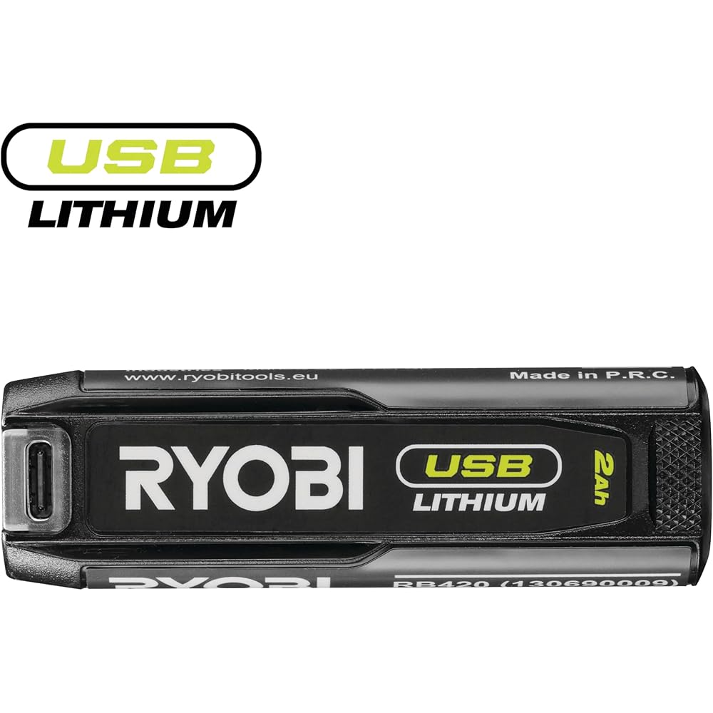 Clé à cliquet 4V USB Lithium - emmanchement carré 1/4’’ - 80 Nm - Livrée avec son câble USB-C & 1 batterie 4V 2,0 Ah USB Lithium - RR14W4-120G : Bricolage