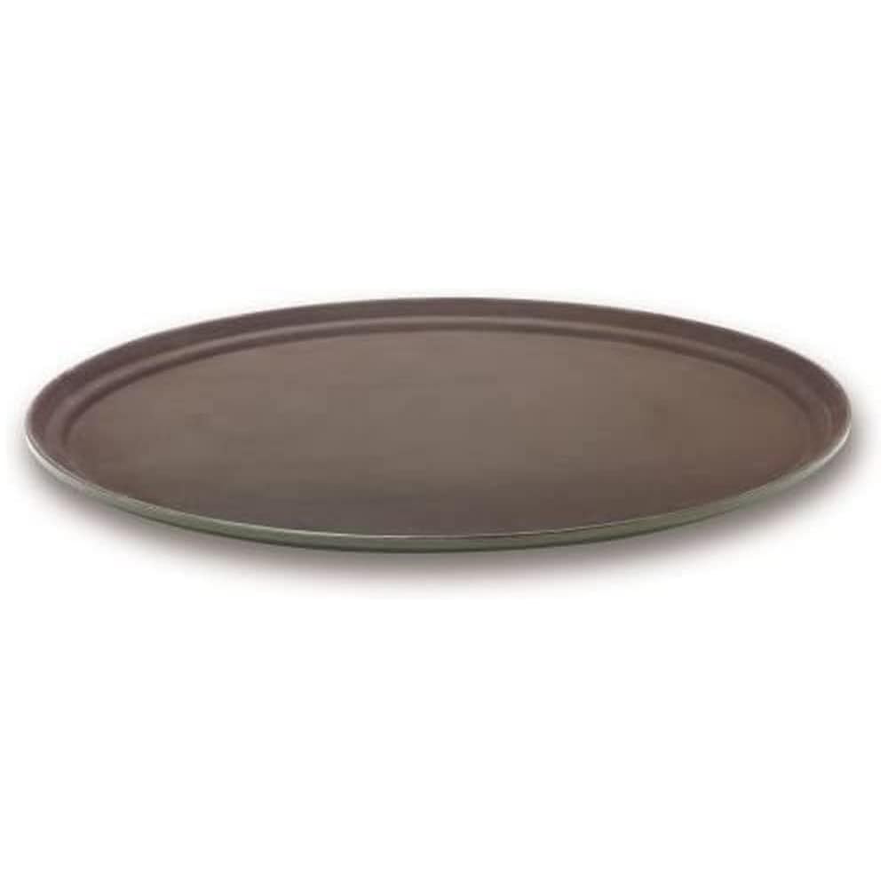 Lacor 69168 Plateau Ovale Anti Dérapant en Fibre 56X68, Brown : Cuisine et Maison