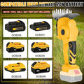 WingFly Cisaille à Gazon et Arbustes sans Fil Compatible avec Dewalt 18V,20v Batterie, Taille-haie 2 en 1 pour Jardins et Cours (Longueur de Coupe 130 mm et 220 mm, sans Batterie) : Jardin