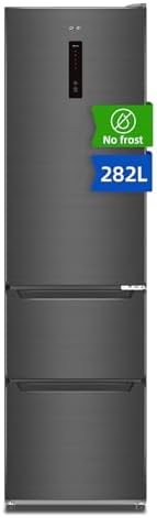 CHiQ Réfrigérateur congélateur combiné 356L, inox