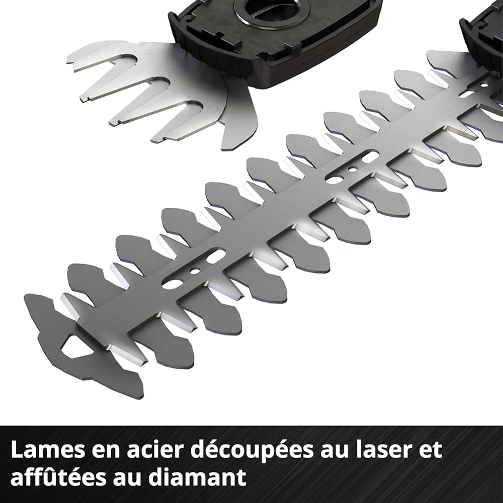 Einhell Cisaille à gazon sans fil GE-CG 18/100 Li-Solo Power X-Change (18V, boîte de vitesses couverte, changement de lame sans outil) Livré sans Batterie ni Chargeur : Bricolage