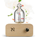 Natscent Diffuseurs en bois et en verre pour huiles essentielles, diffuseur d'huile à air froid avec éclairage ambiant, diffuseur sans fil et sans eau, option d'arrêt automatique, diffuseur d'huile : Hygiène et Santé