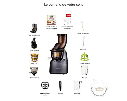 Kuvings B9700 Extracteur de jus à rotation lente gris