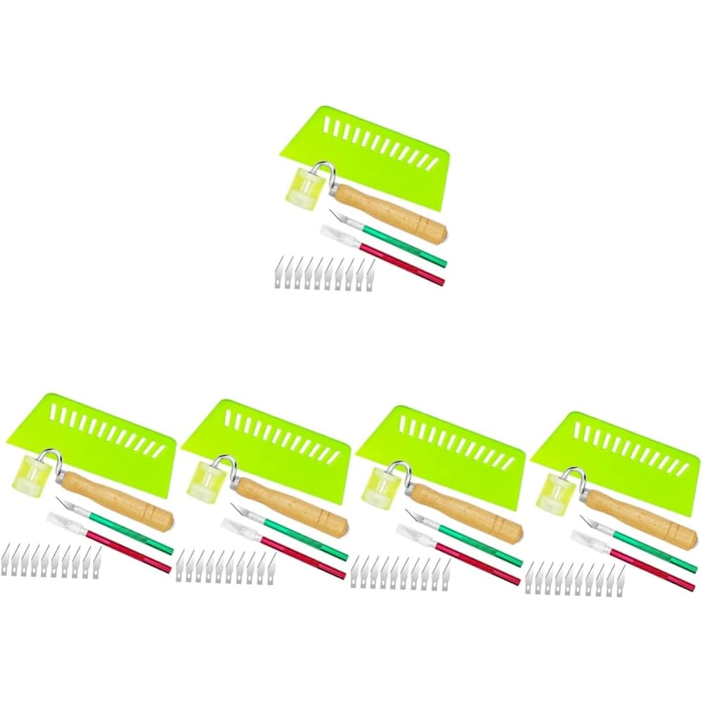 jojofuny 5 Ensembles Kit De Pose De Papier Peint Des Produits Pompe Poignée Compartiment Organisateur Plaque Tournante Autocollants Phare Trousse Outil Mini Plastique Colorful 14 Pièces * 5 : Bricolage