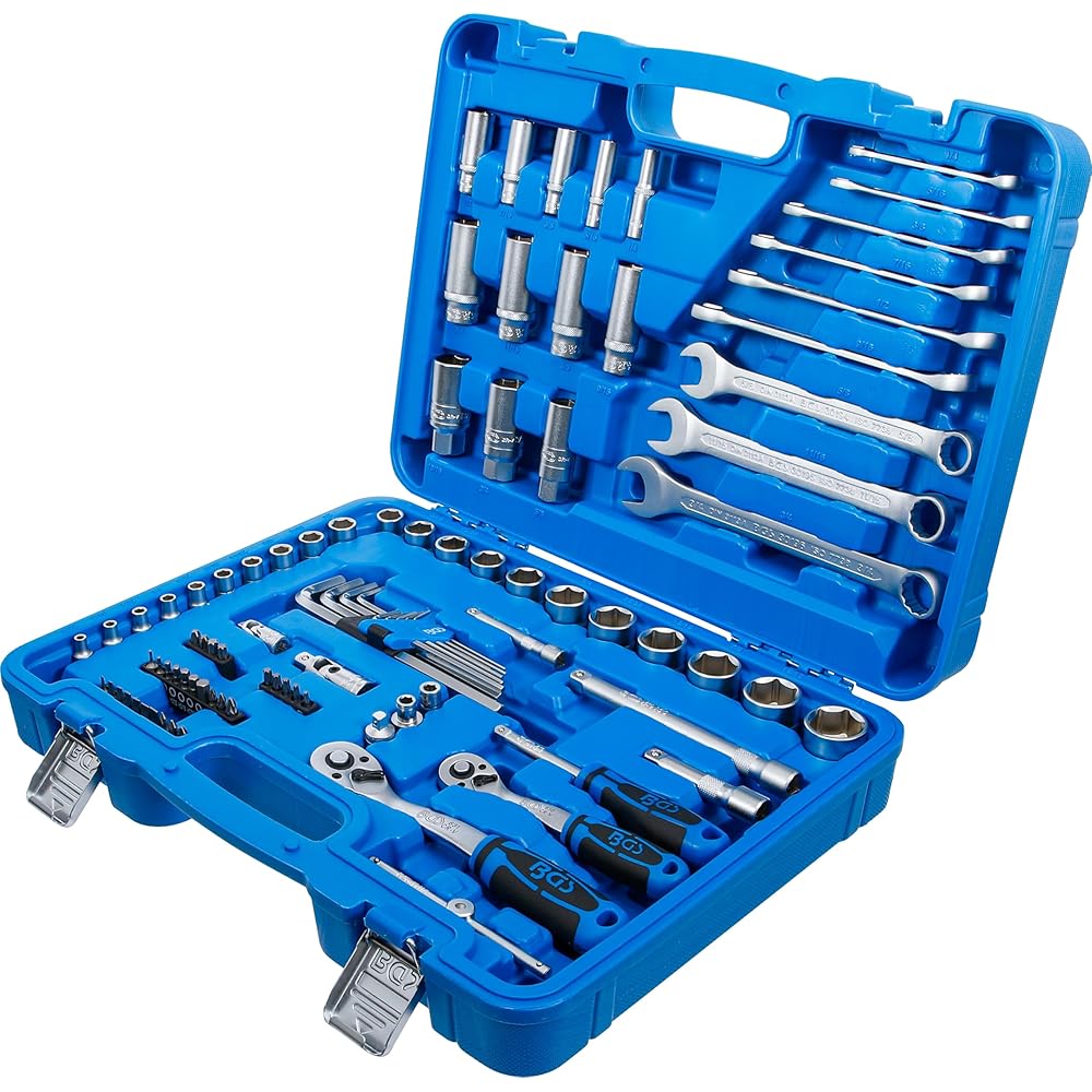 BGS 2299 | Jeu de douilles à six pans | 6,3 mm (1/4") / 10 mm (3/8") | pouces | 92 pièces : Bricolage